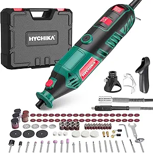 HYCHIKA 180W Rotary Tool Kit with Variable Speed and 174 Accessories