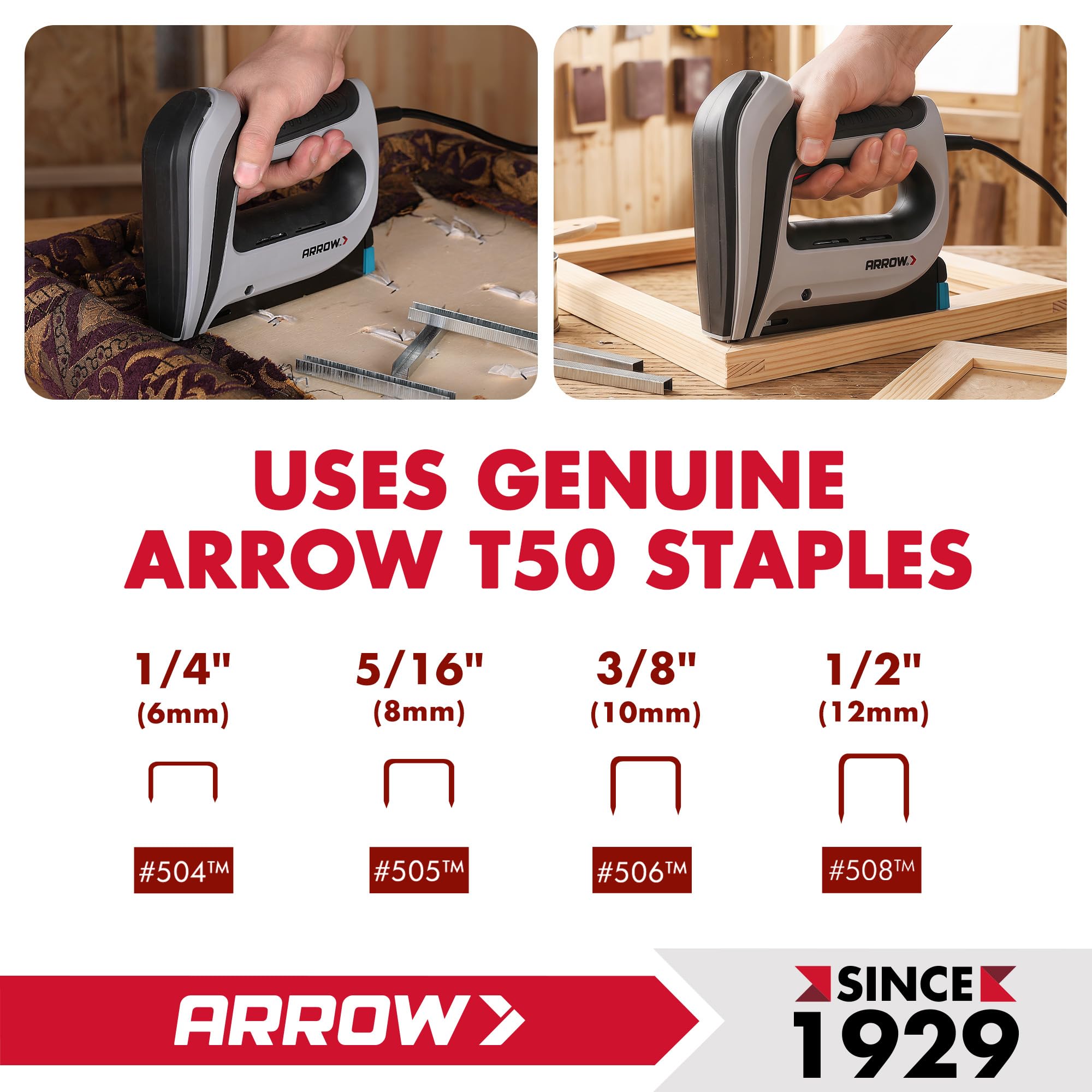 Heavy Duty Electric Staple Gun - Arrow T50ACD -4