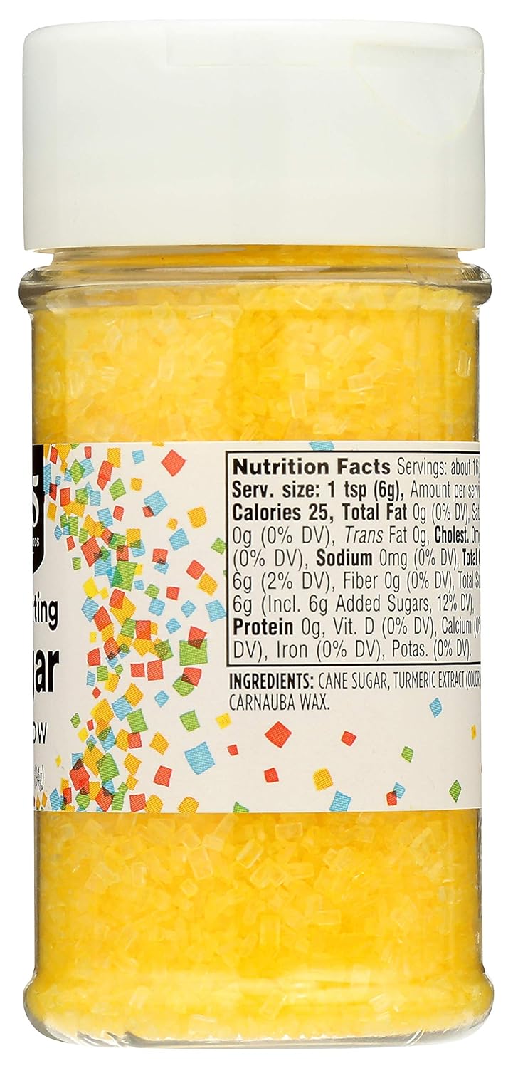 365 by Whole Foods Market, Yellow Decorating Sugar, 3.3 Ounce (Pack of 5) - Image 2