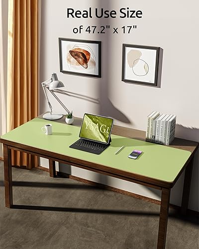 Miniatura 33 de YSAGi Protector de escritorio de cuero, tapete de oficina, alfombrilla grande para mouse, antideslizante, de piel sintética, almohadilla