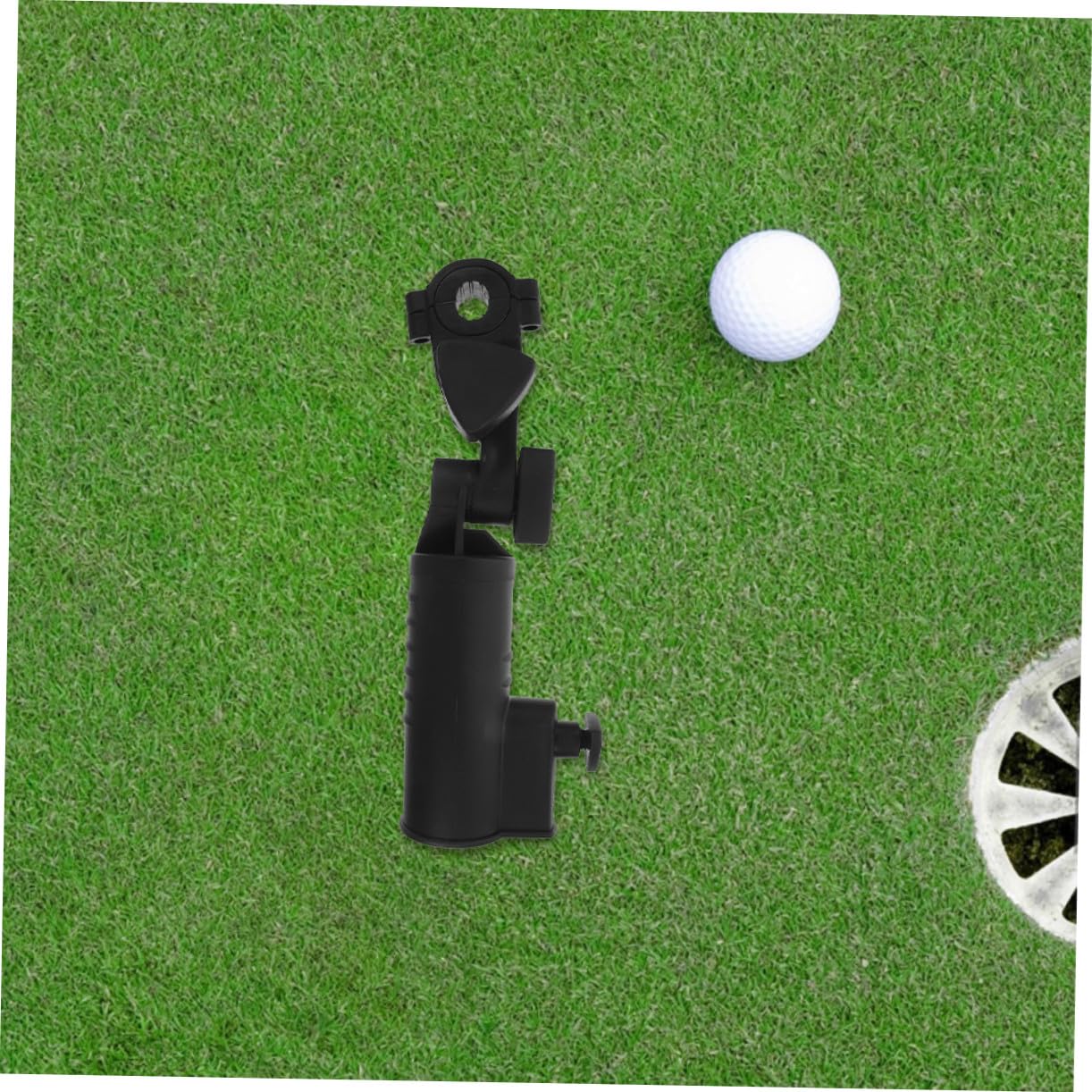 HANABASS 2 Piezas Soporte Ajustable para Paraguas de Golf Abrazadera para Carritos Cochecitos Sillas de Ruedas y Bicicletas Resistente al Viento y Fácil Instalación Accesorio Práctico para