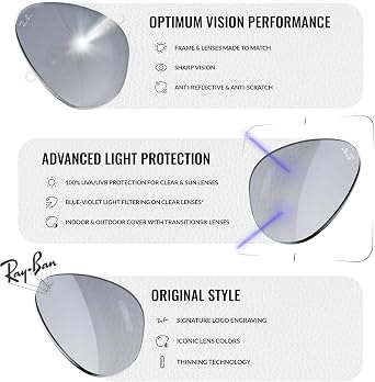 Ray-Ban RB3530 Square Shape Sunglasses with Official Eyewear Kit