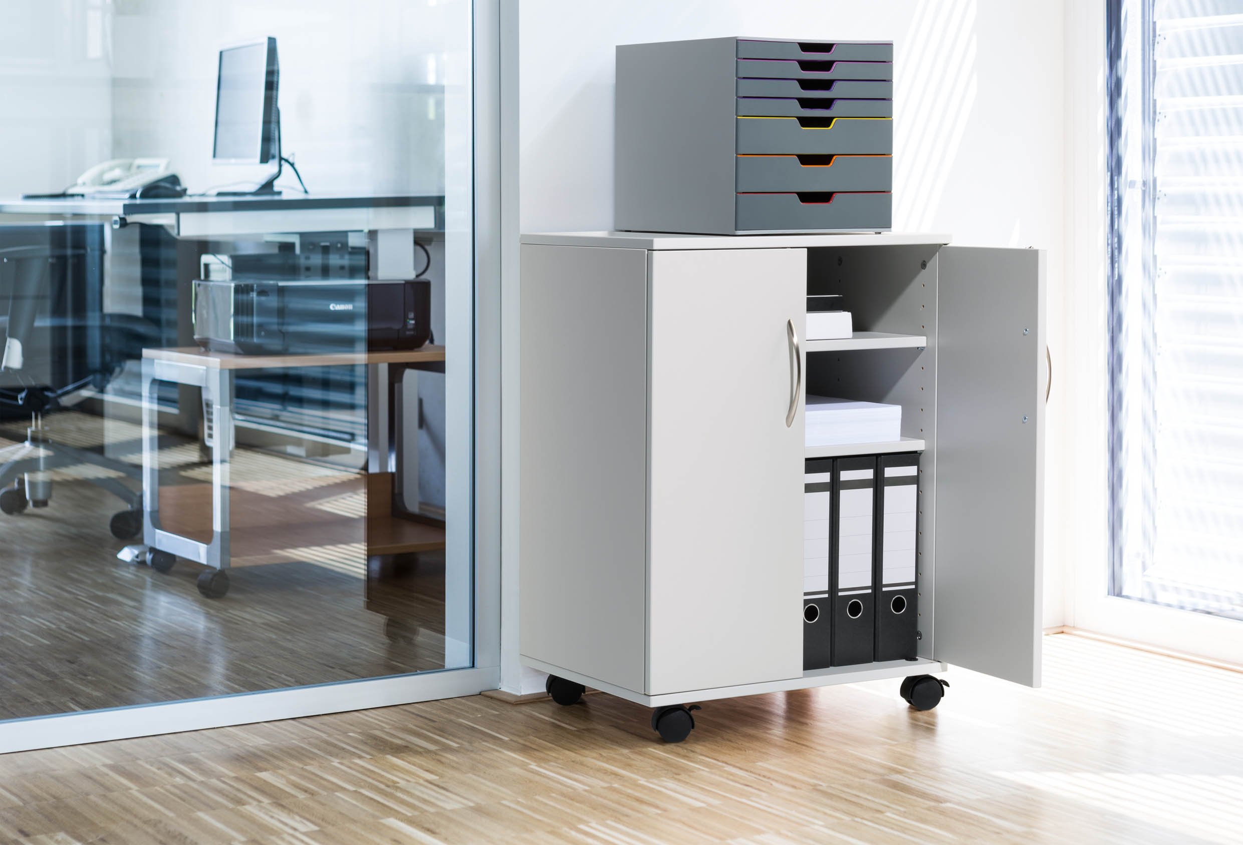 Durable 311510 Desserte Multifonction Fermée 74/53