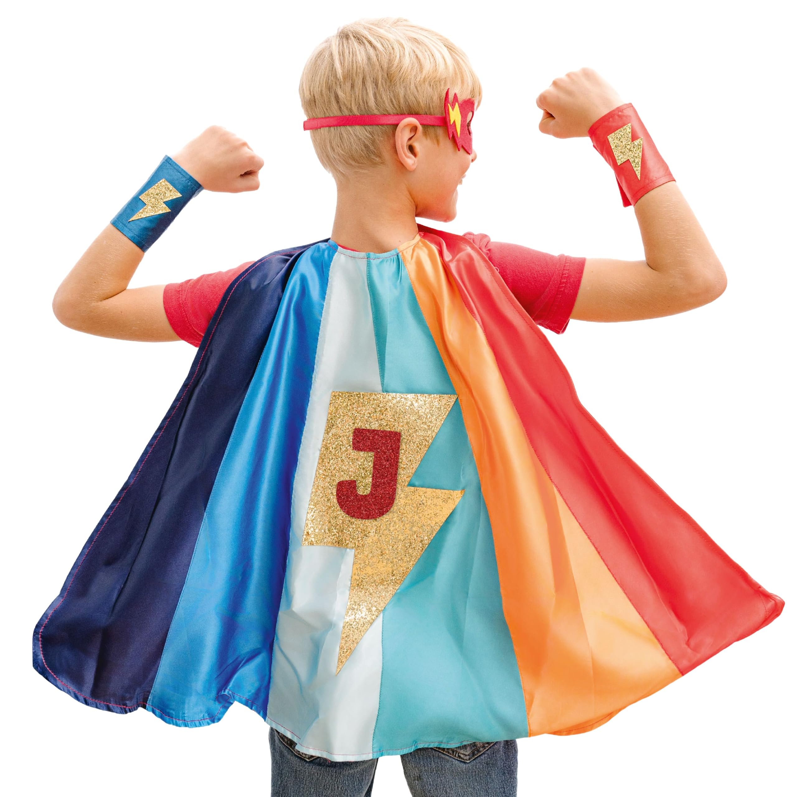 Papierdrachen Superhero Set Blitz Ocean Boy, Includes Mask and Cuffs, Role Play, Imaginative Fancy Dress