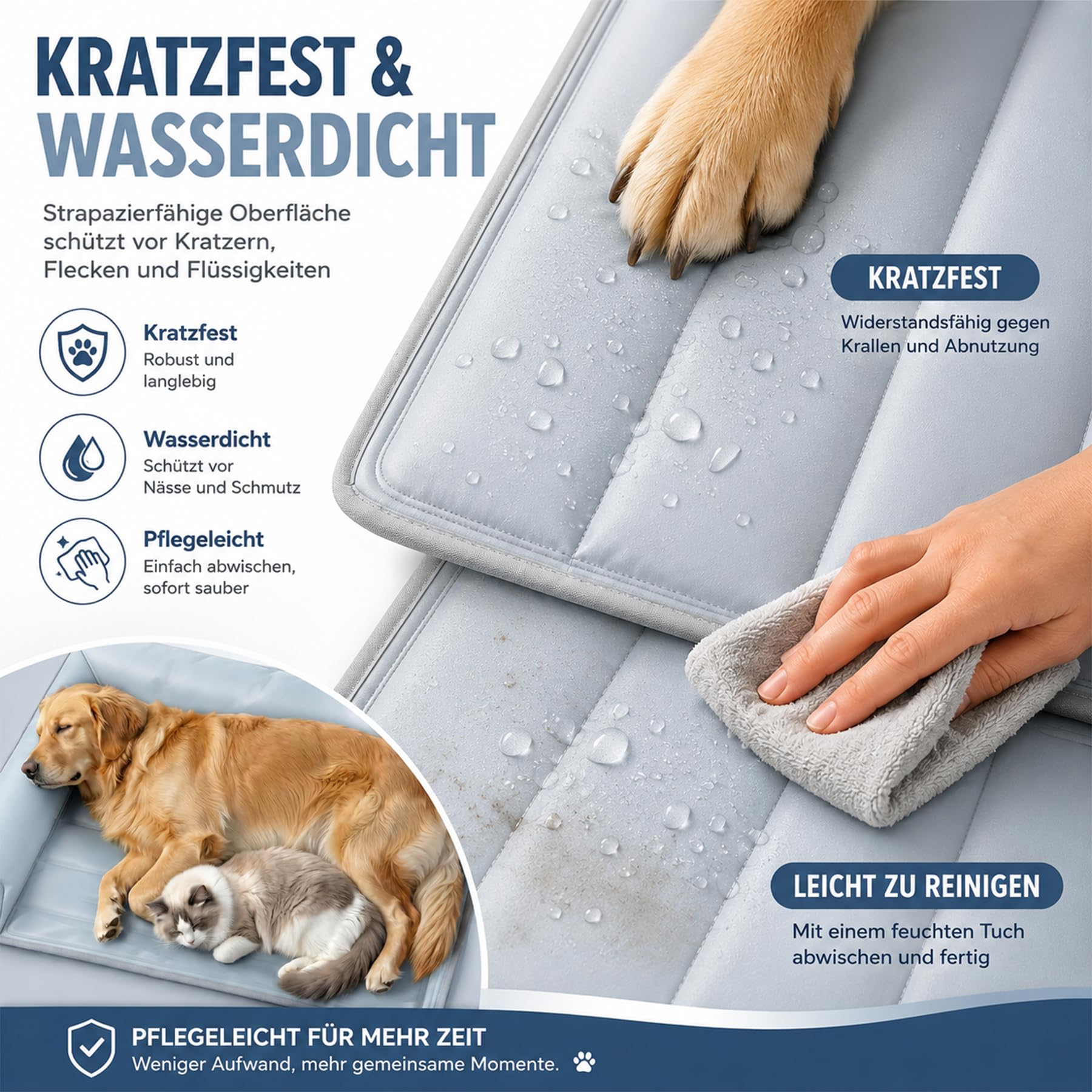 Kühlmatte Hund,99cmx69cm 2026 Neu Kühlmatte für Den Sommer,Selbstkühlende Hundematte,Waschbar kühlmatte für Hunde,Kühlmatte Hunde Ergonomisch für Kühldecke Groß Hunde Welpen Katze Kühlmatte
