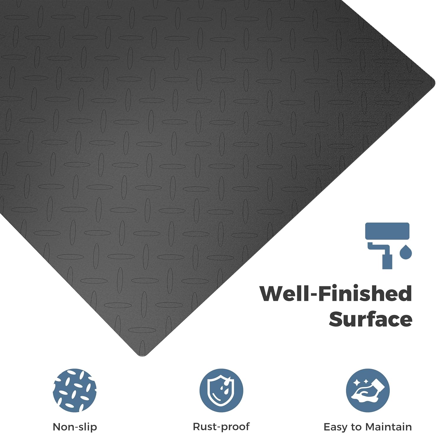 48"x48" Industrial Floor Scale, Professional Platform Scale with Digital Indicator, Weighing Scale for Warehouse Shipping and Industrial Use, 10000 lb x 1 lb, Black