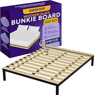 Greaton Heavy Duty Wooden Queen Bed Slats - Flexible USA-Made Support Under Mattress, No Extra Height for Platform Frames
