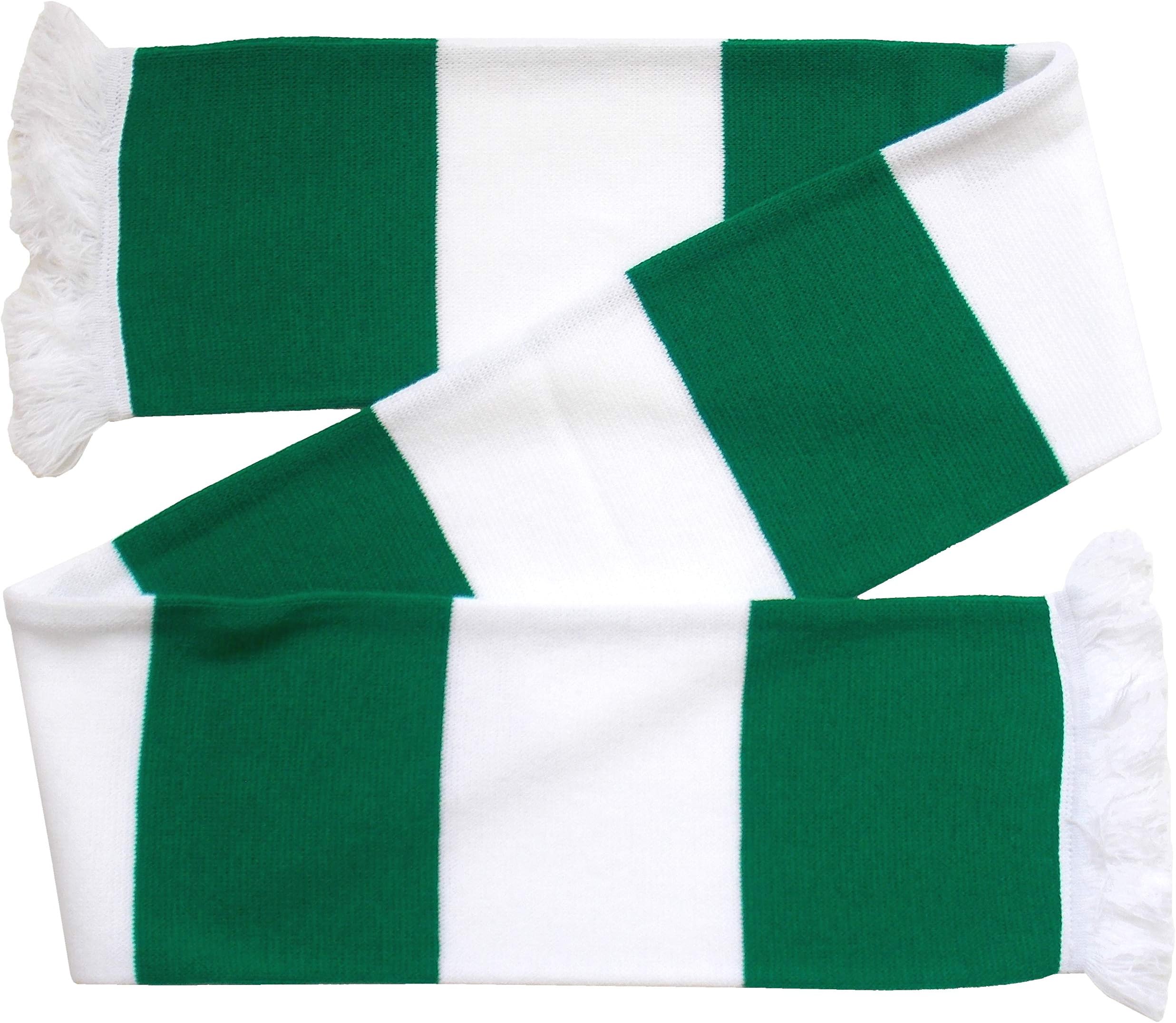 Celtic Supporters Green and White Retro Bar Scarf