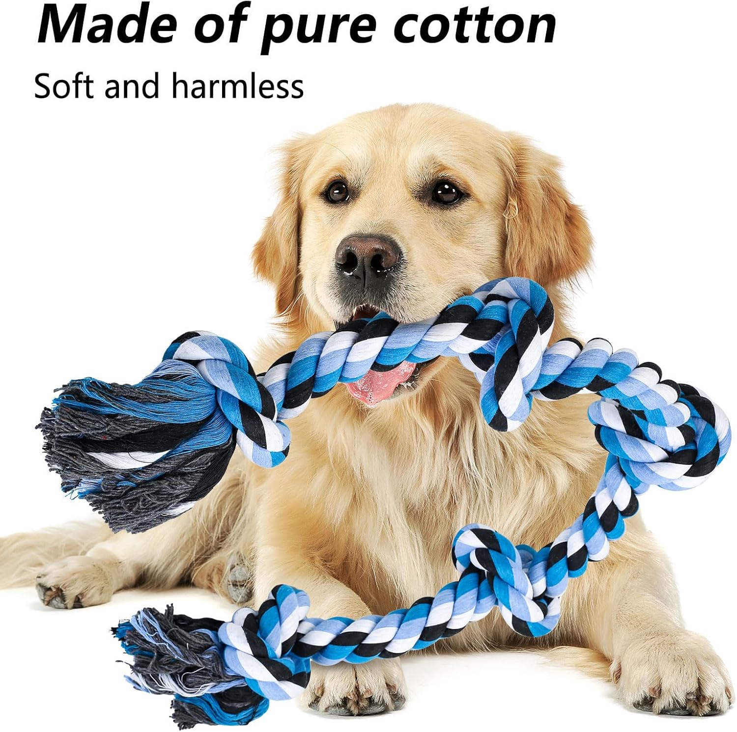 QUIIEOSKIA Indestructible Dog Toys, 35 Inch Knots Tough Tug Toy for Large and Medium Dogs, for Teeth Cleaning Tug of War 4 81DbCKMnIWL. AC SL1500