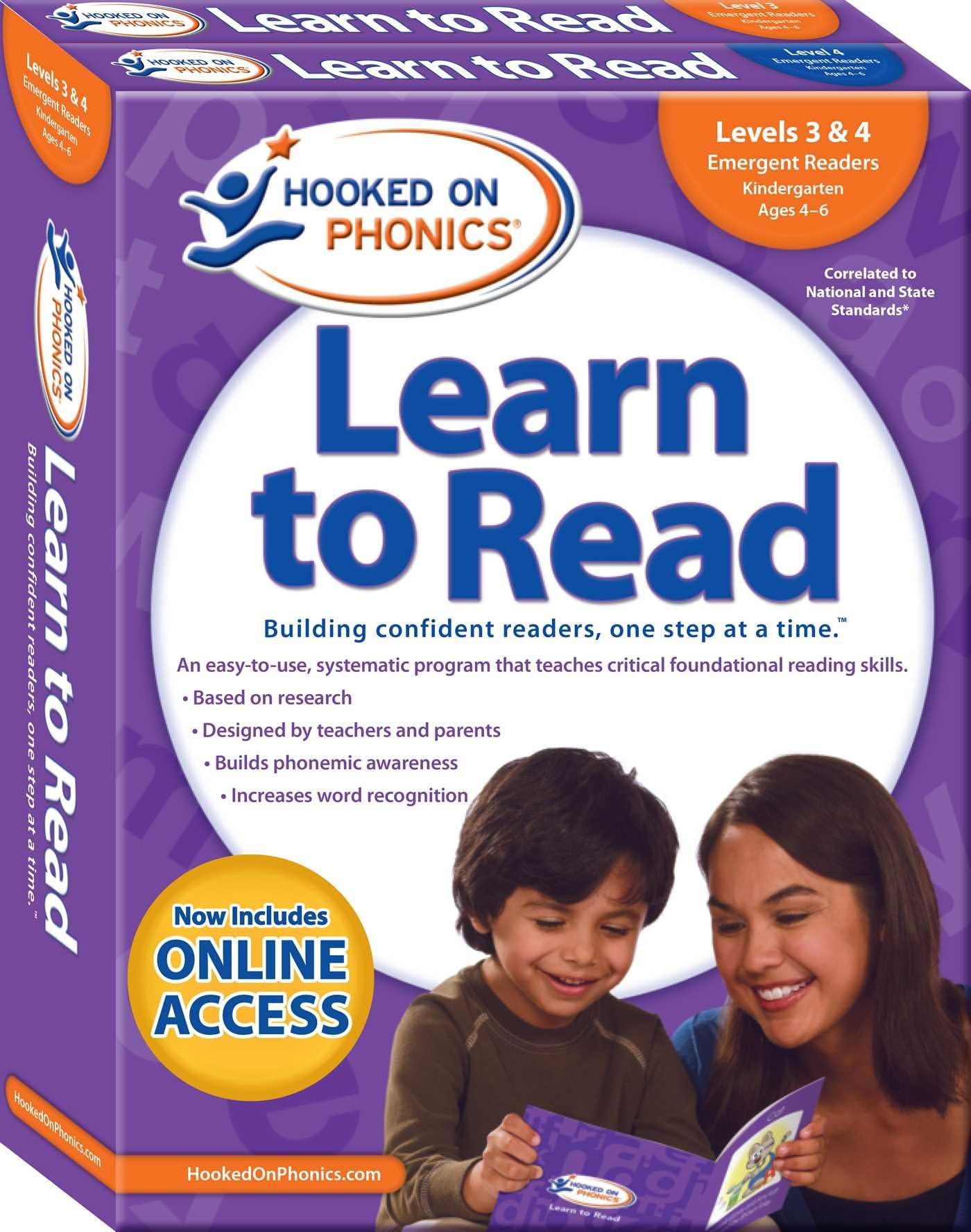Hooked on Phonics Learn to Read - Levels 3&4 Complete: Emergent Readers (Kindergarten - Ages 4-6) (Learn to Read Complete Sets)