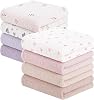 Susurration Muslin Cloths for Baby, 100% Cotton Baby Muslin Squares Cloths for Newborn Boy and Girl, Soft, Breathable and Extremely Absorbent Baby Muslin Burp Cloths, 60 x 60 cm, 8 Pack