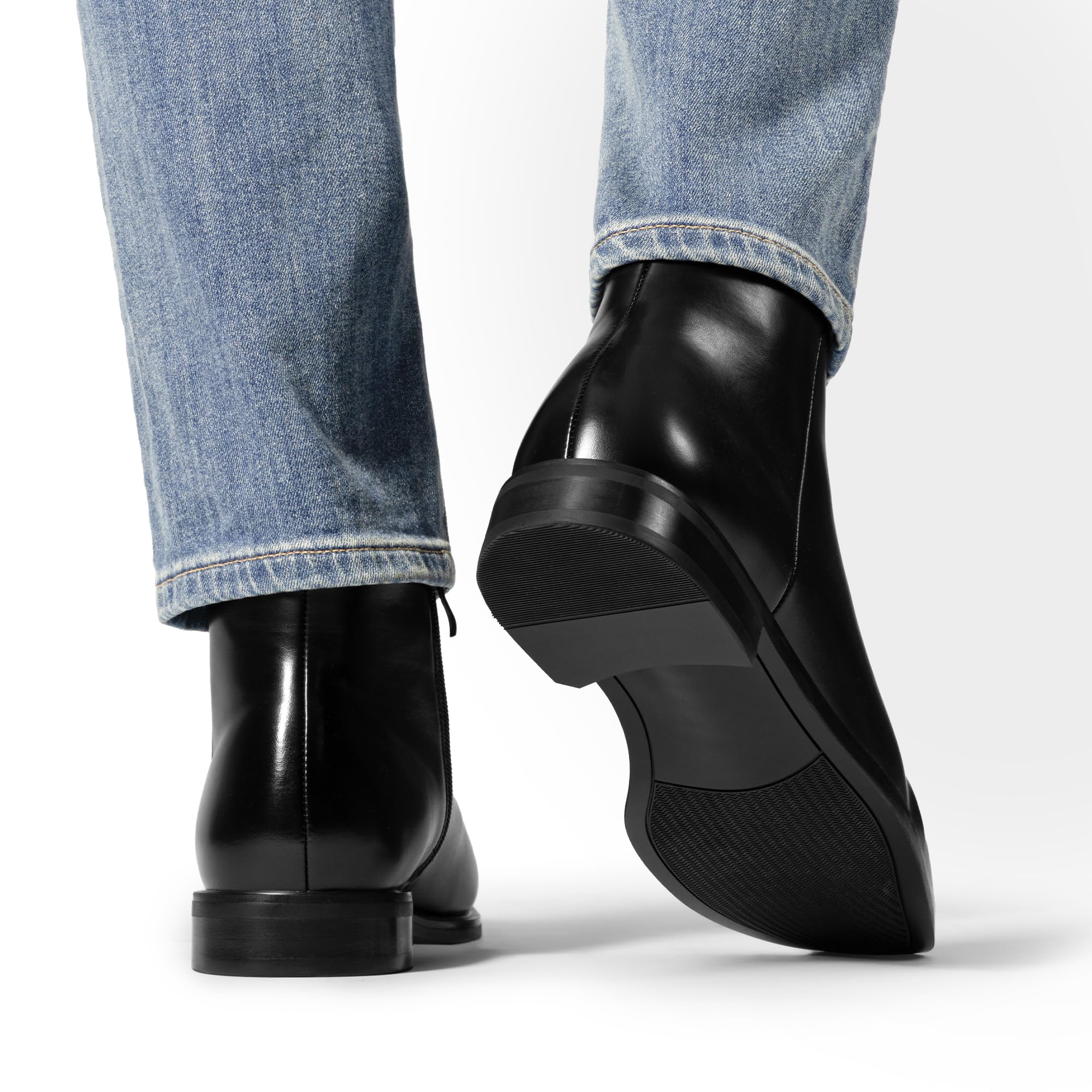 Bruno Marc Botines Chelsea Botas Hombre Moda con Cremallera Botas Vestir Hombre con Suela Goma Antideslizante