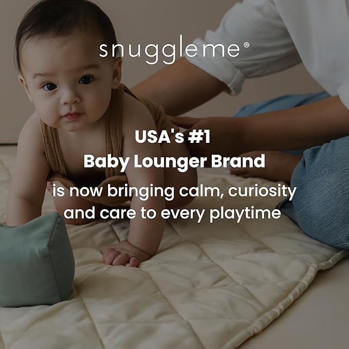 Snuggle Me Alfombra de Juego 2-en-1 para Bebé - Algodón Orgánico 37" x 37" miniatura 3