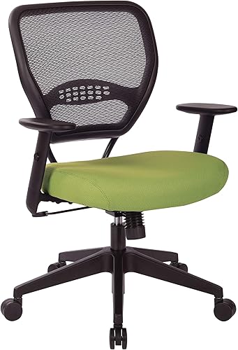 Miniatura 11 de Space Seating Serie 55 - Silla de escritorio de oficina ajustable con soporte lumbar integrado, malla negra Malla Negra,Azul (Blue Mesh),Malla