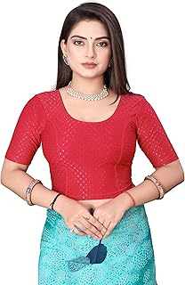 Stretchable Cotton Fabric Readymade Saree Blouse for Women - Saree Blous...