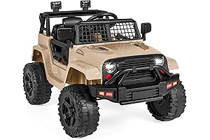 Kids Power Wheels 2 Seater: Ride On Truck Car with Remote Control