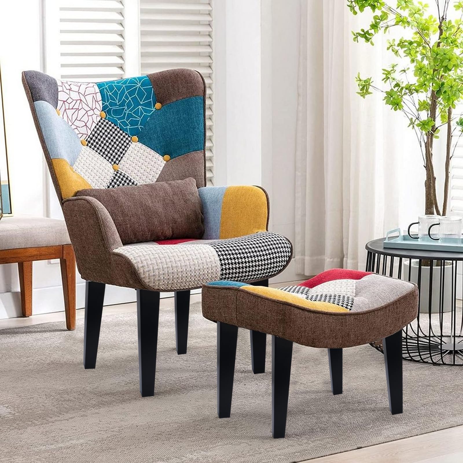4 Pezzi Piedini per Mobili in Legno 30cm Nero Quadrate Gambe per Mobili con Piastra di Montaggio Viti Pad Antiscivolo Piedini di Ricambio per Armadio Divano Letto Mobile TV