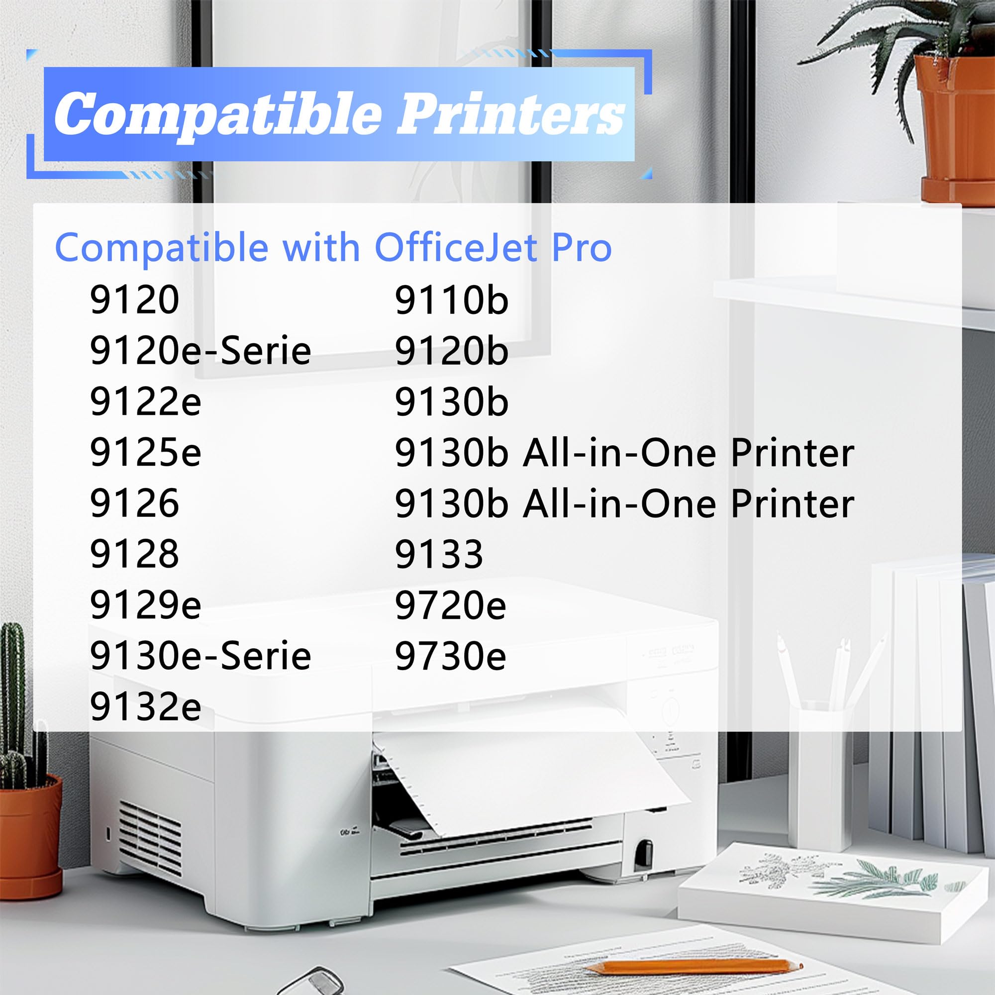Cartuccia d'inchiostro compatibile 936e di ricambio per HP 936 936e XL per stampanti Office Jet 9122e Office Jet Pro 9110b 9120b 9125e 9126 9128e 9130b 9135e 9730e 9720e (confezione da 4
