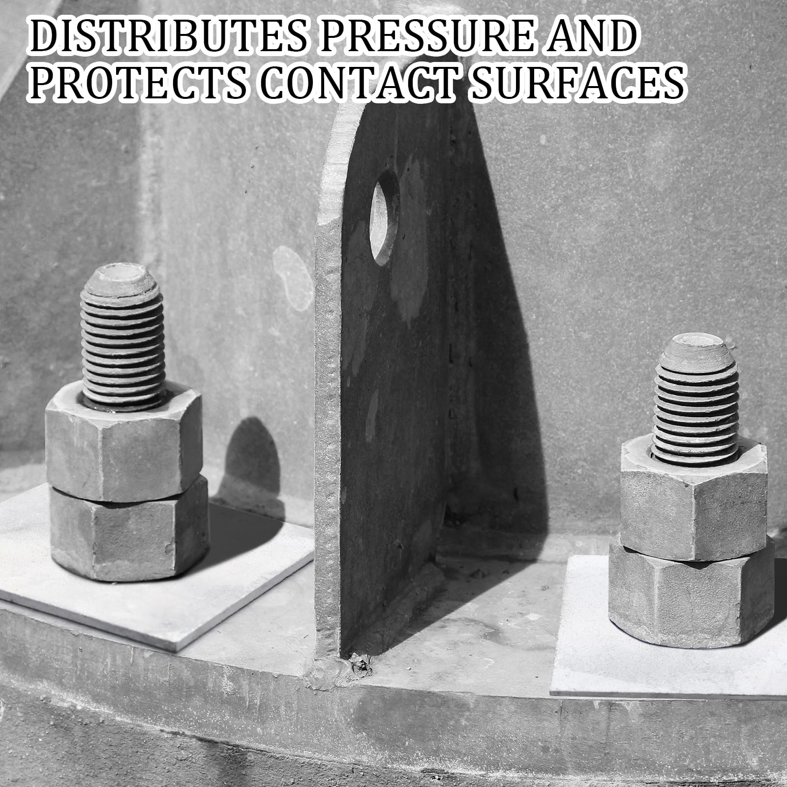 5/8X3X0.25 Slotted Square Plate Washer HDG (80/Bulk Qty.) | AFT Fasteners