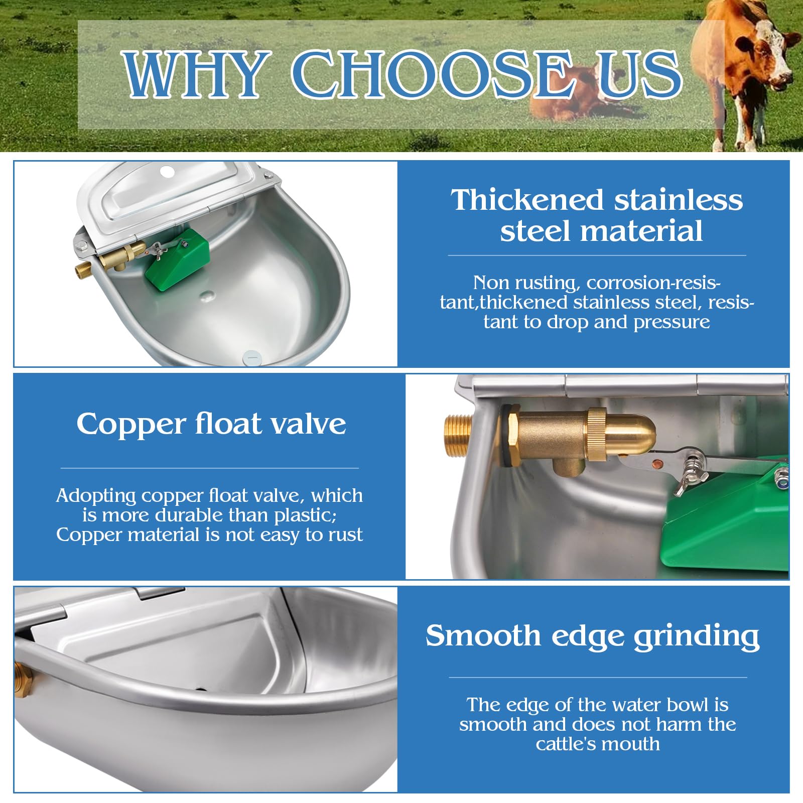 Abbeveratoio Automatico Per Pecore - Acciaio Inossidabile, Interruttore Tattile | Per Fattoria E Bestiame