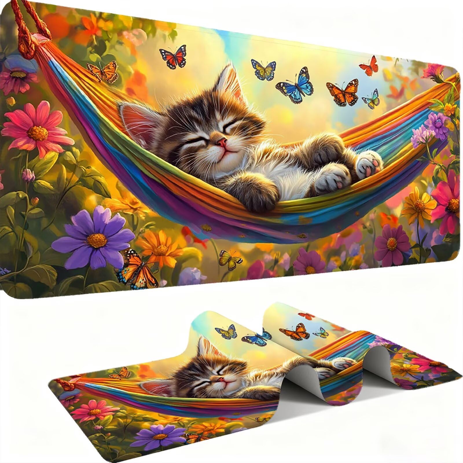 Podkładka pod mysz XXL 1500 x 800 mm mata biurkowa, duża, wielofunkcyjna i rozszerzona mata na biurko, ochrona na biurko z podstawą antypoślizgową, do wszystkich rodzajów myszy do gier domowych