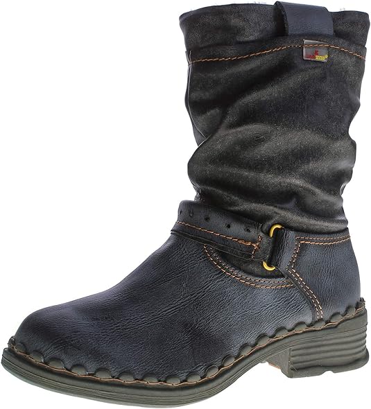 TMA Leder Winter Stiefel Damen Schuhe Gefüttert Echt Leder 2018 Reptil