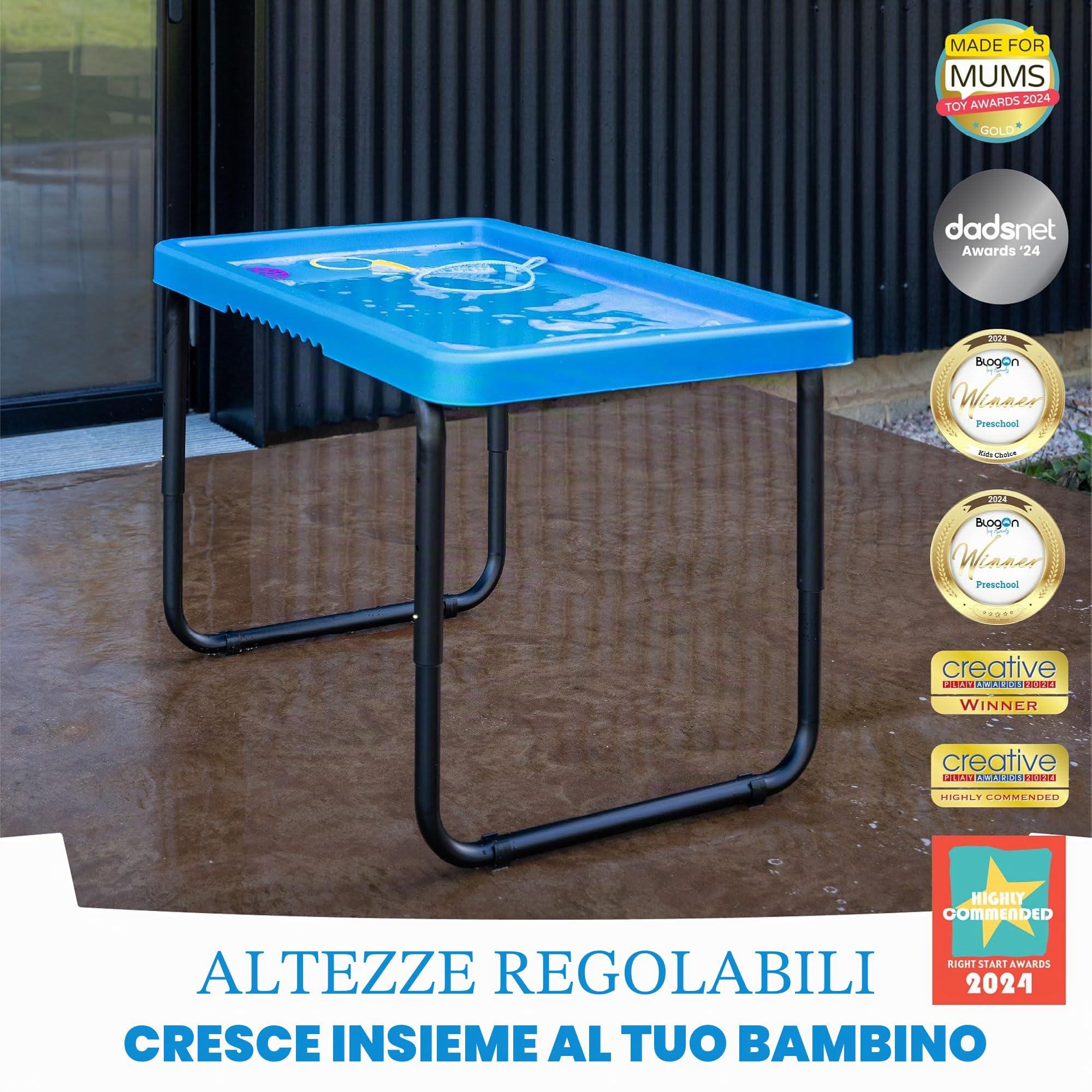 Play Tray Tavolo da gioco per bambini, sensoriale, per bambini, con acqua e sabbia, per interni ed esterni