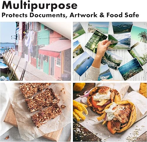 Miniatura 3 de Acid-Free with a Neutral PH | Protects Art & Photographs | Glassine Paper Roll | 36 inches x 60 feet | by Paper Pros