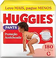 Huggies Fralda Pants Descartável Proteção Acolchoada G - 180 fraldas