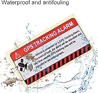 Vista 2 de 10 calcomanías de seguimiento GPS, calcomanías de alarma para automóvil, calcomanías autoadhesivas antirrobo para automóvil con señal de advertencia