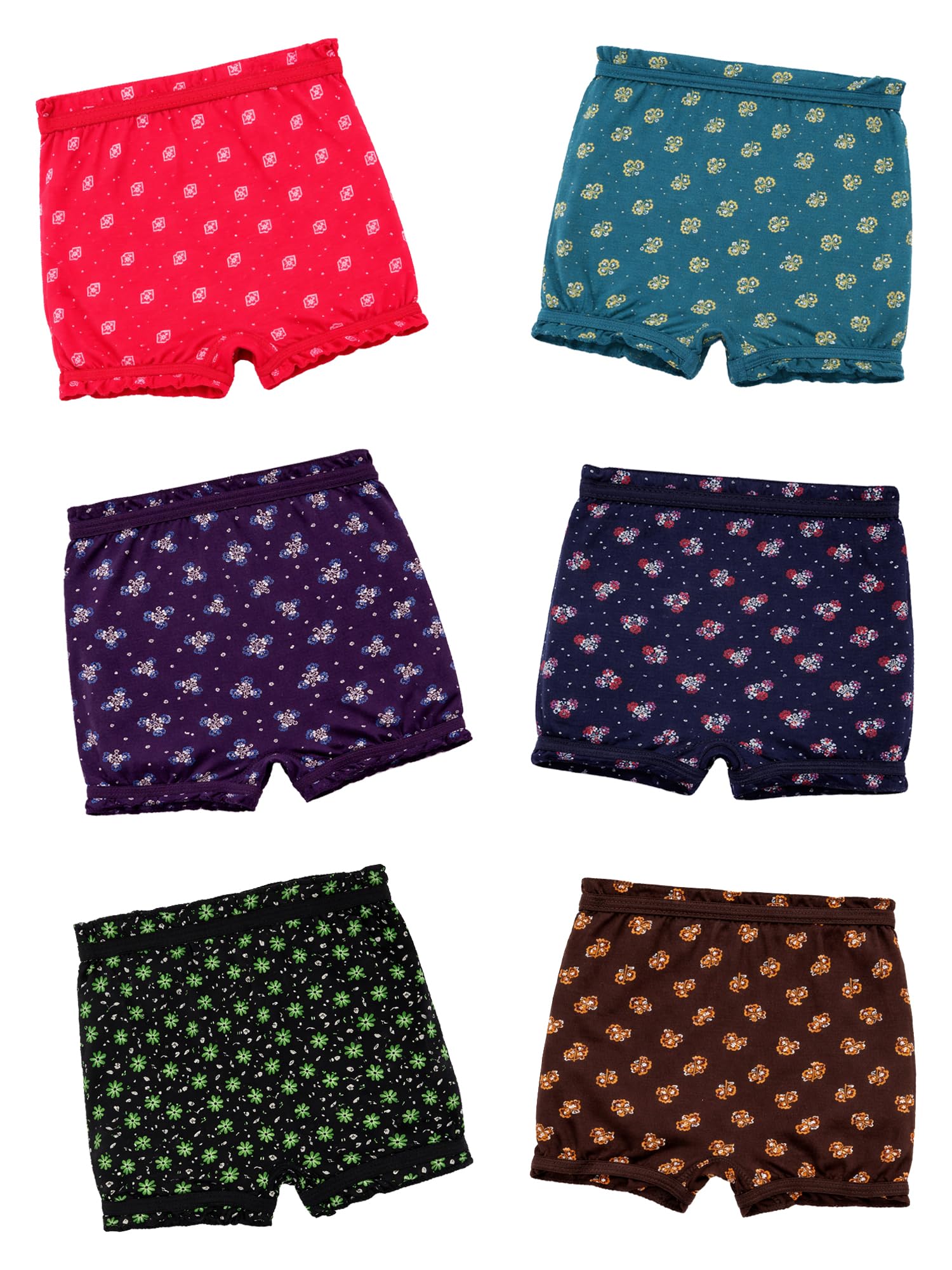 BODYCARE Kids Printed Unisex Bloomer Underwear 100% Cotton Multicolor Soft Comfortable | Skin Friendly | Innerwear (Color & Print May Vary)
