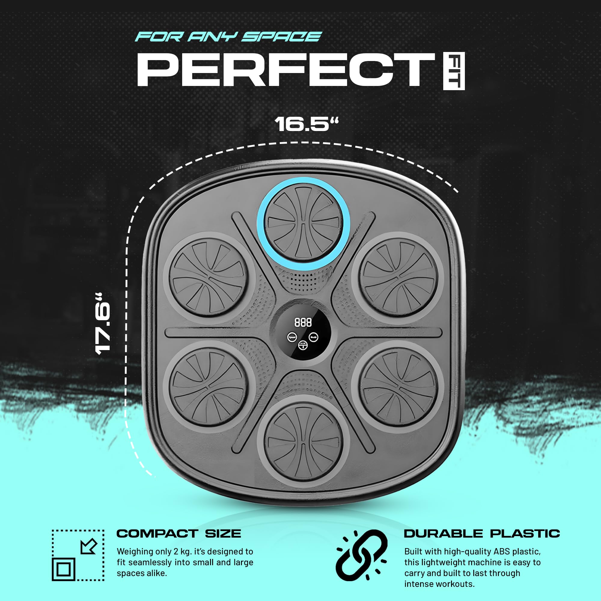 2025 Smart Music Boxing Machine with LED Wall-Mounted Target for Adults and Kids – Interactive Training Equipment for Home Gym, Indoor Fitness, Boxing Workout, and Exercise with Premium Boxing Gloves