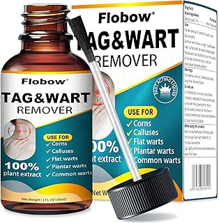 Fast-Acting Wart Remover Gel with 17% Salicylic Acid Liquid with Soothing Botanicals, Suitable for Plantar, Common, Flat & Genital Warts, Corns & Calluses, Toes & Foot Care for Men & Women, 30ml