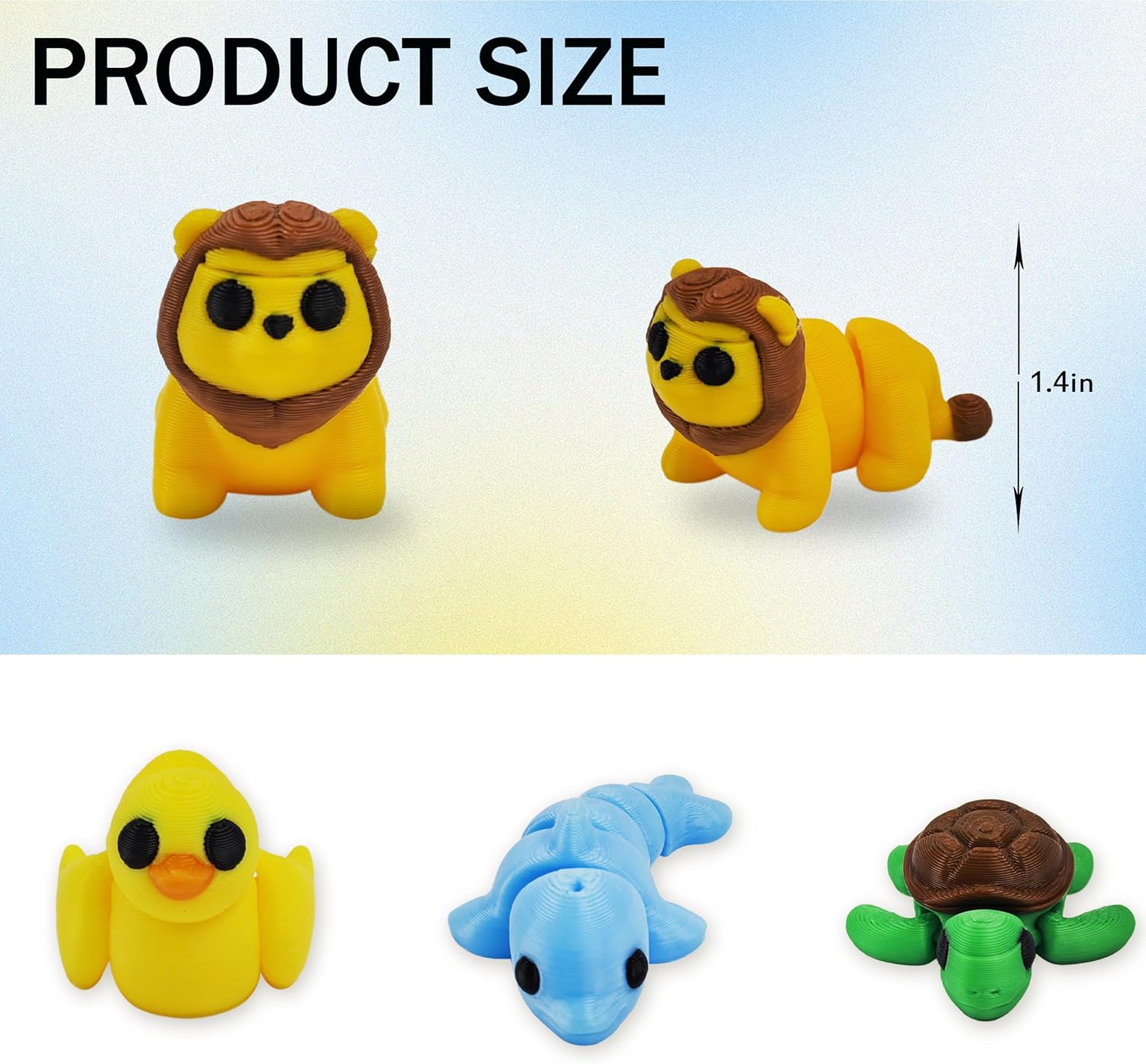 Easter Basket Stuffers, 37PCS Animals Figures, 3D Printed Animals Figurines, Articulated, Fidget Toys, Party Favors for Kids, Goodie bag Stuffers, Unique Birthday, Easter Egg Hunts, Classroom Rewards