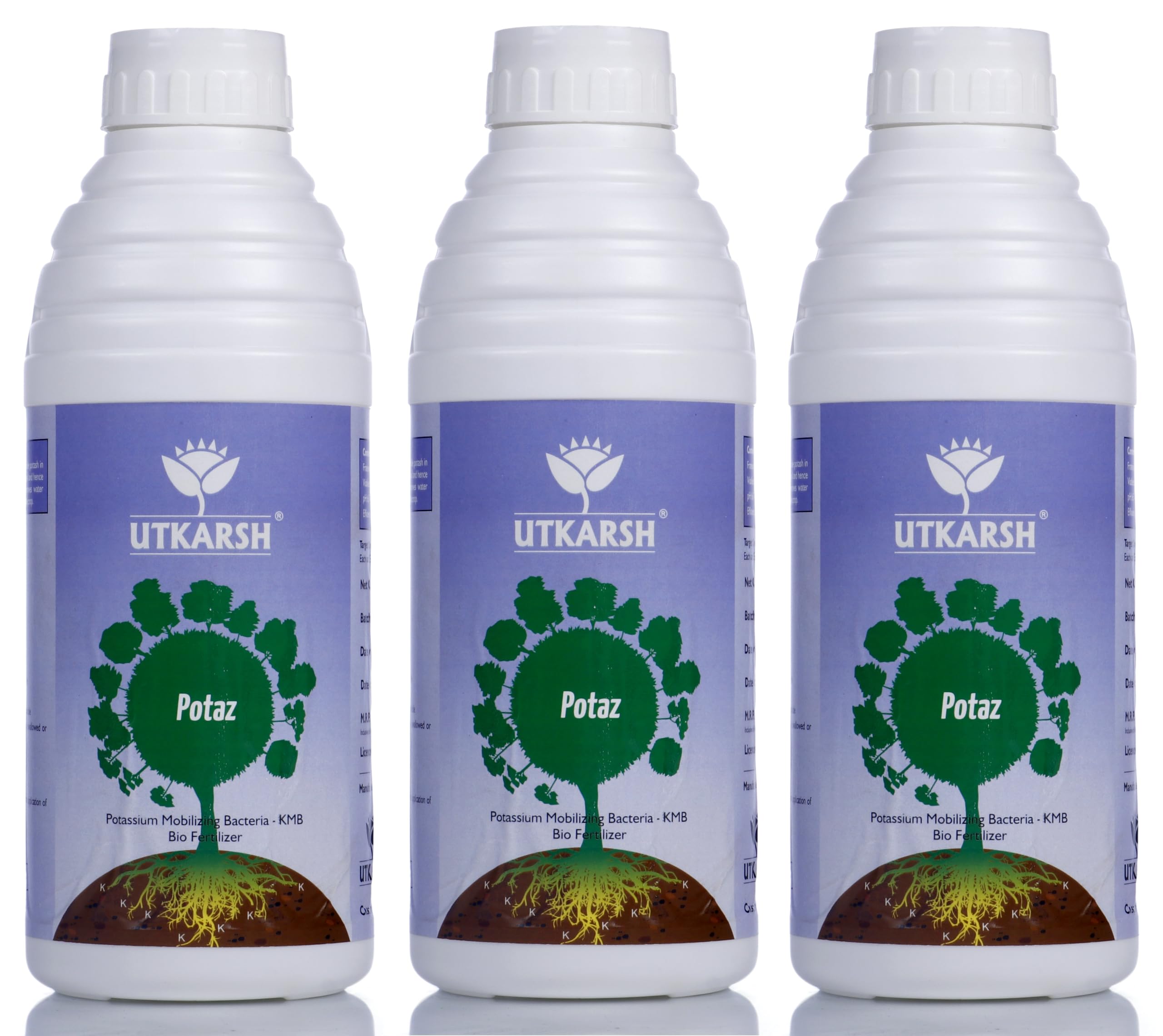 Utkarsh Potaz (Potassium Solubilizing Bacteria - KSB) BioFertilizer for Natural Potassium, Improves Water Retention, Increase Size, Colour, Quality & Yield of Fruits, Crops (3 Lit; Pack of 3 of 1 Lit) (B09DCSPGQ6) Amazon Price History, Amazon Price Tracker