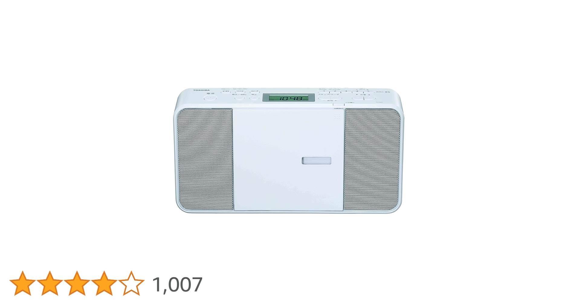 TOSHIBA(東芝) CDラジオ TY-C250 東芝 CDラジオ TY-C250（W）1台 - アスクル