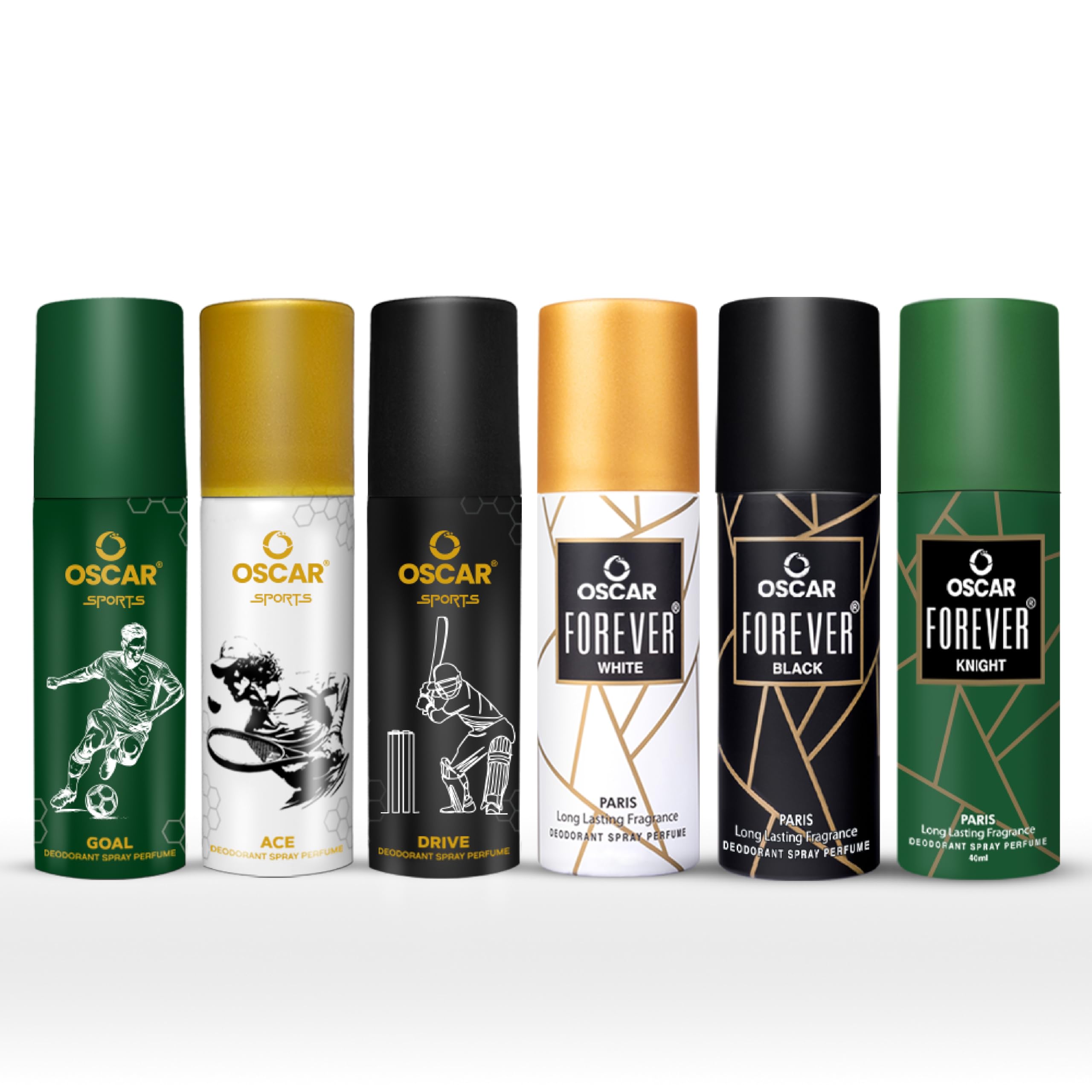 Oscar Ace, Drive, Goal, Knight, White and Black Nano Deo (50mlx3, 40mlx3) Deodorant Spray | Long Lasting Travel Size (Pack of 6, 270ml)-picture-17