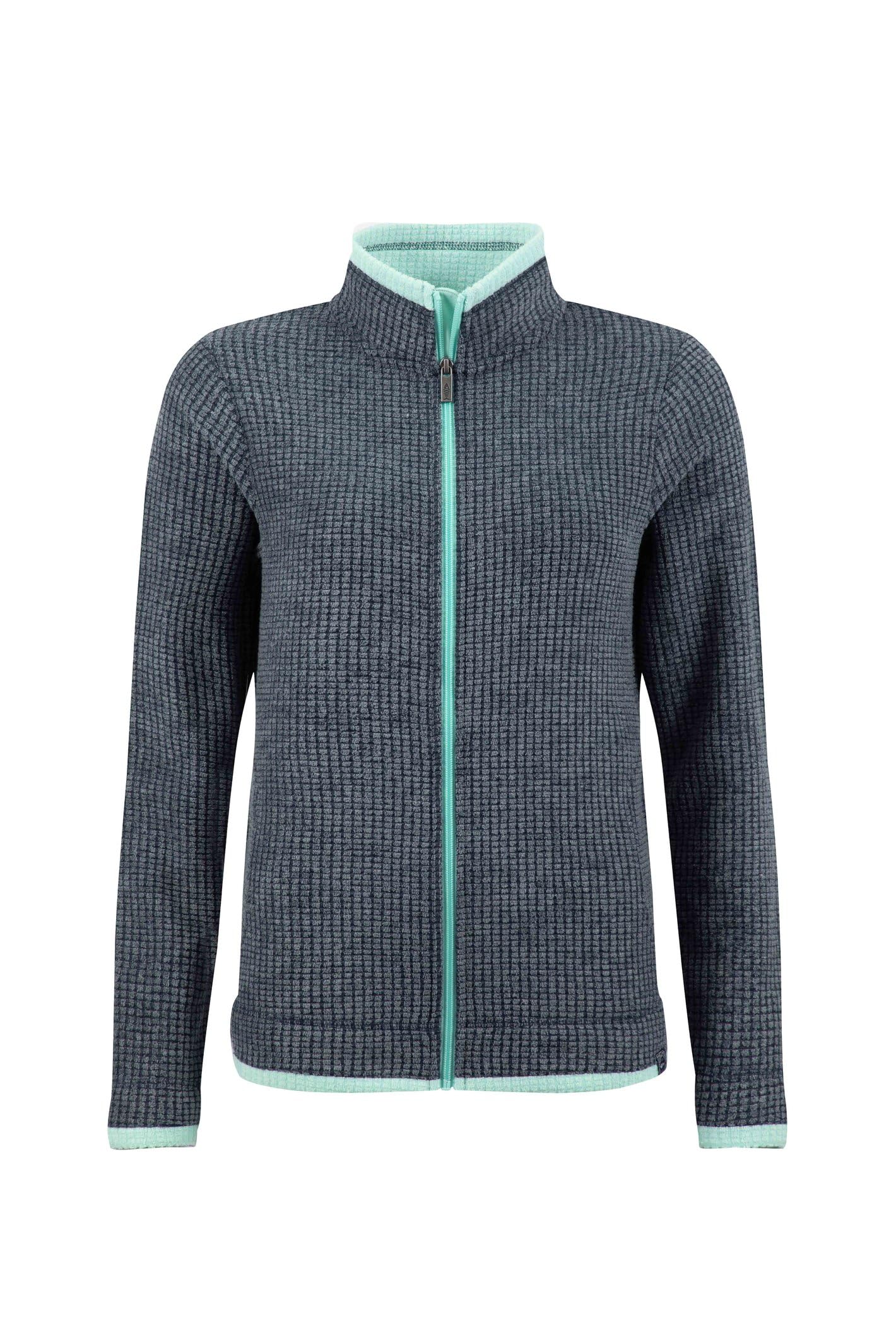 Weird Fish Women's Ariana Full Zip Grid Fleece Jumper in Mid Navy | Size: 12