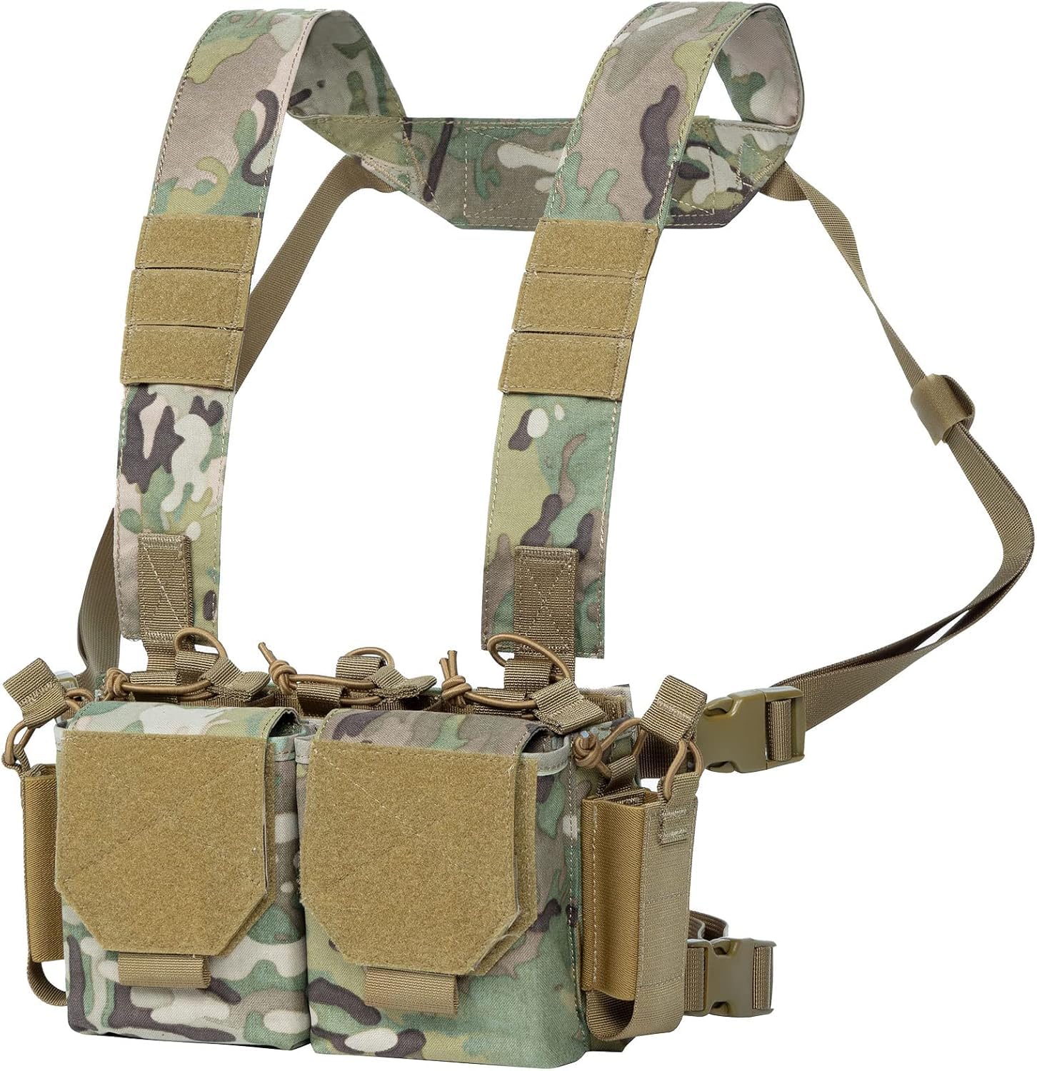 VISMIX Tactical Chest Rig, Adjustable&Detachable Molle Chest Rigs