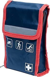 Erste Hilfe Set Outdoor – Perfekt für Wandern, Radfahren & Camping – Reflektierende Verbandstasche zur Befestigung am Rucksack oder Fahrrad
