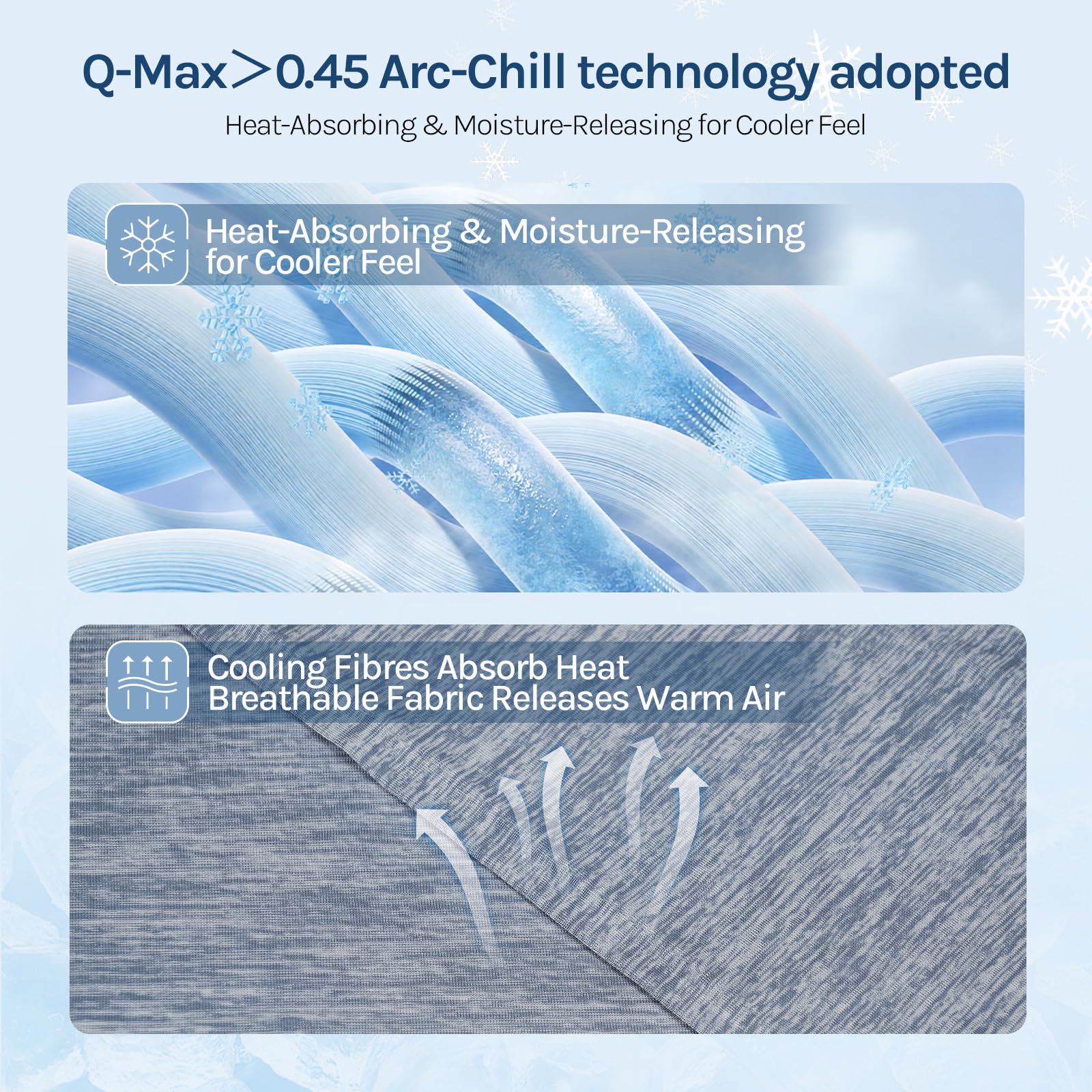 WOLTU Arc-Chill Koc chłodzący na lato, z mikrofibry, koc chłodzący z Q-Max > 0,45 cm, do spania, świeży i przyjazny dla skóry, koc na kanapę, w podróż, 220