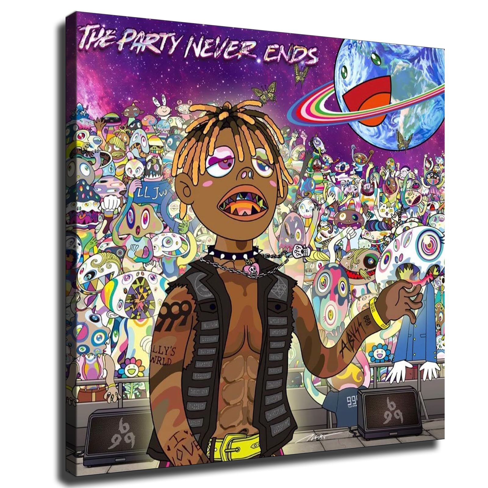 Amazon.com: Rapper Juice Poster Wrld New Music Album The Party Never ...