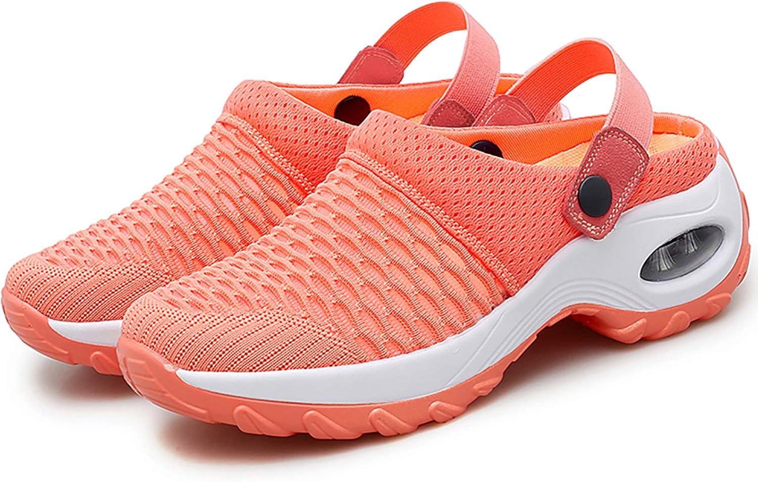 Trsorini Mules Clogs for Women Summer Air Cushion Platform Mesh Mules Sneaker Sandals for Female Lightweight Beach Shoes Outdoor Slippers Walking Shoes - Image 5