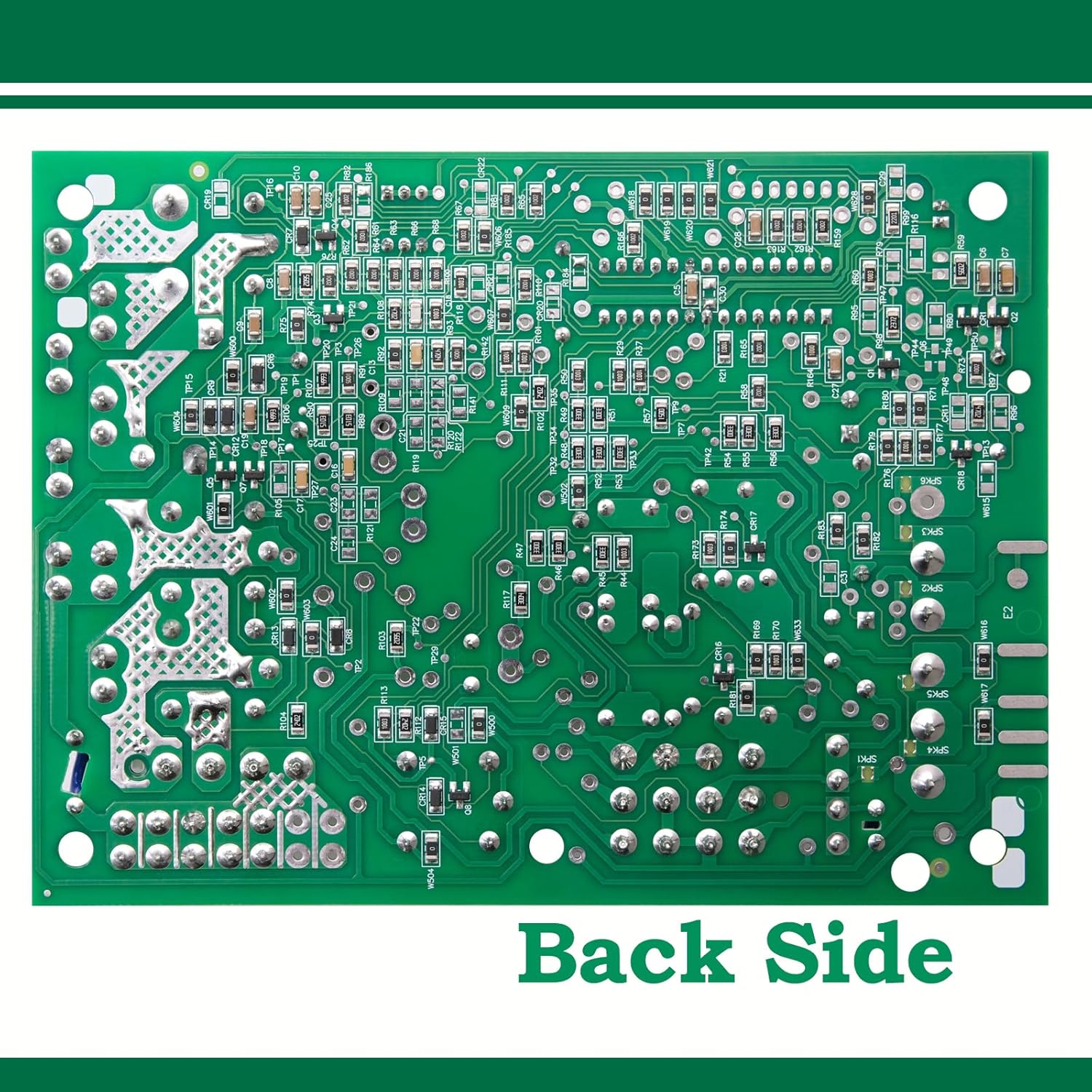 Rear view of the NEALMART WST04 Furnace Control Board, showing the solder points and circuit traces.