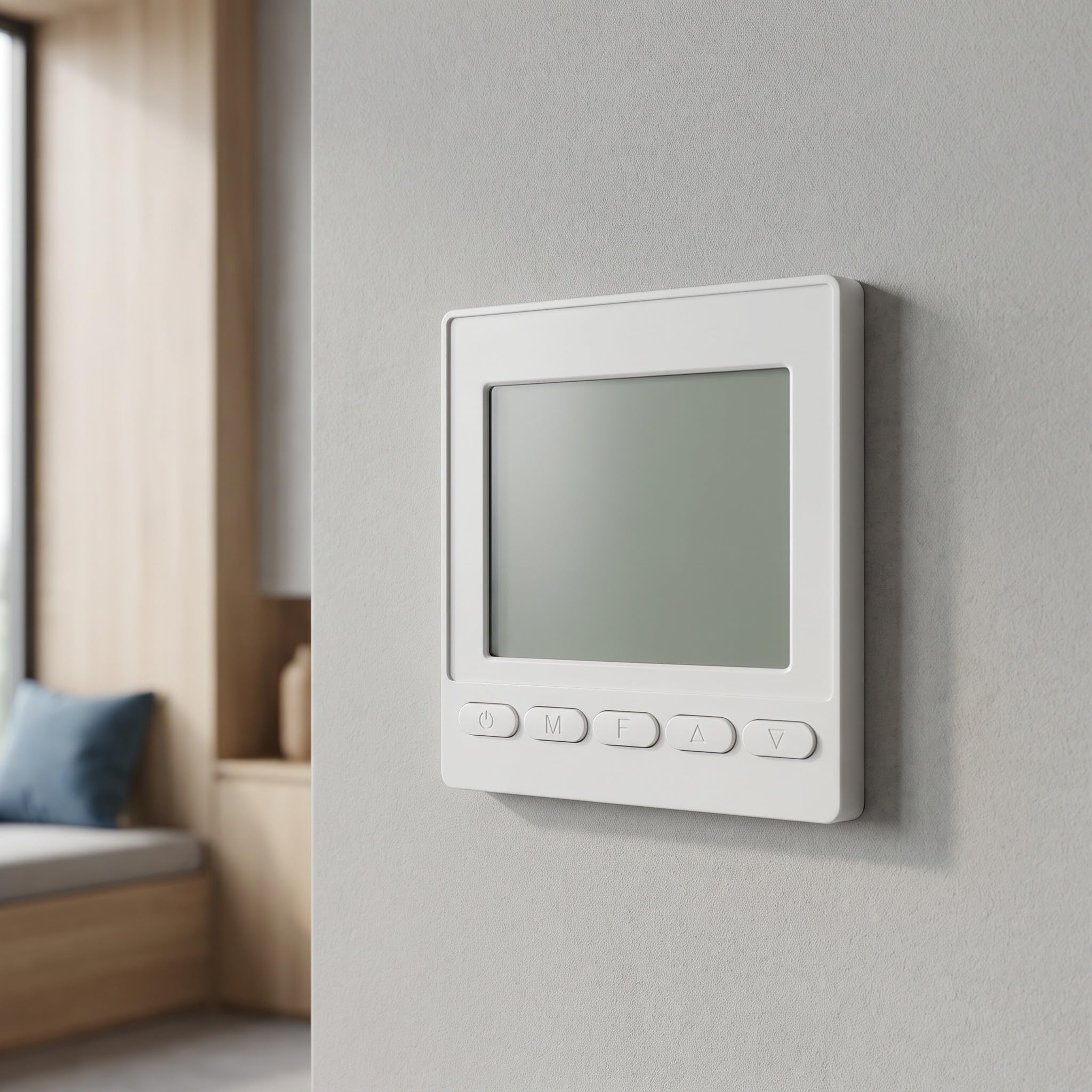 Programmierbarer Thermostat für Heizung und Fußbodenheizung, Weiß
