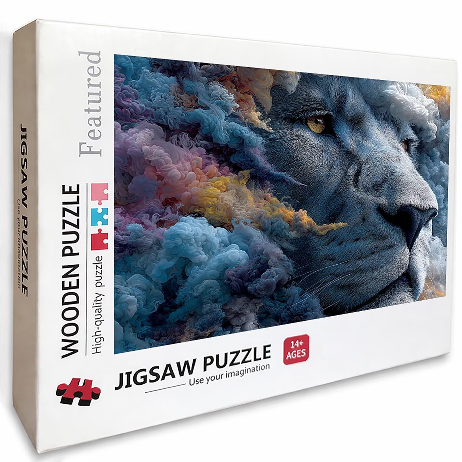 Chmura Puzzle 5000 sztuk dla dorosłych, drewniane puzzle z pudełkiem 156 x 105 cm, puzzle dla dorosłych o wysokiej trudności, gra logiczna, kreatywne hobby, letnie prezenty, (zwierzę) M-1197