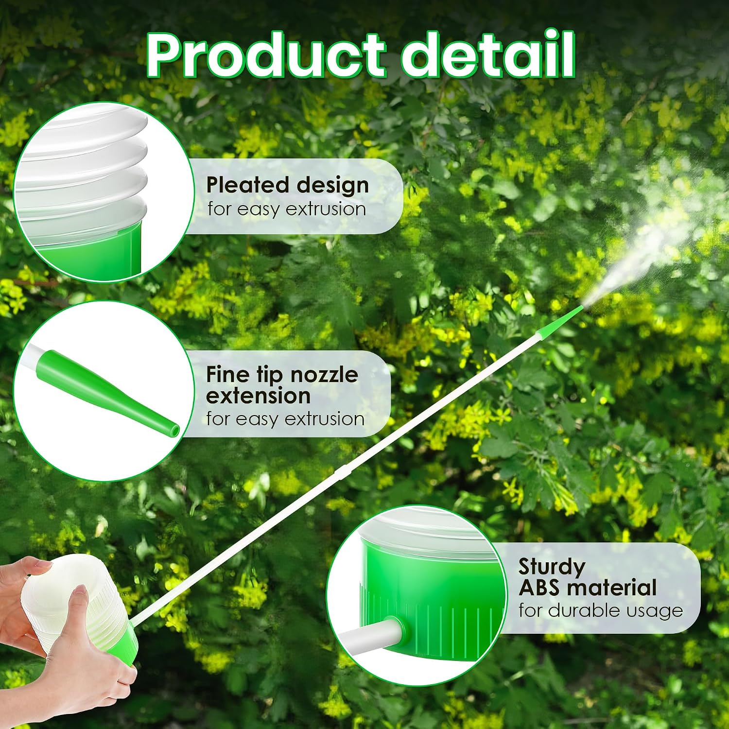 Diatomaceous Earth Powder Duster, Adjustable 12" to 36" Extension for Pest Control, Manual Precision Applicator Tool for Home, Lawn, Indoor & Outdoor, Ideal for Hard to Reach Areas