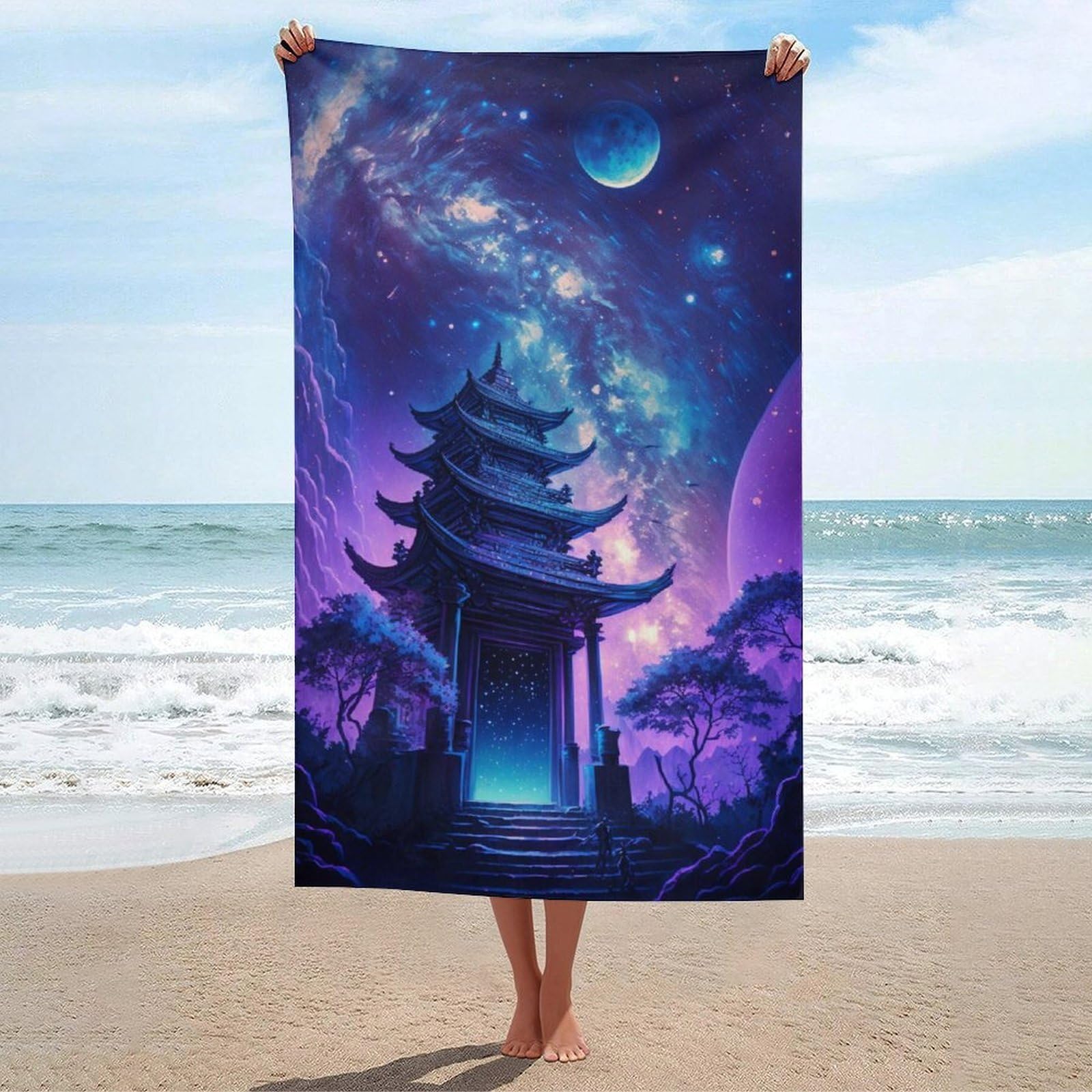 Serviette de plage ultra douce et absorbante pour sport et natation
