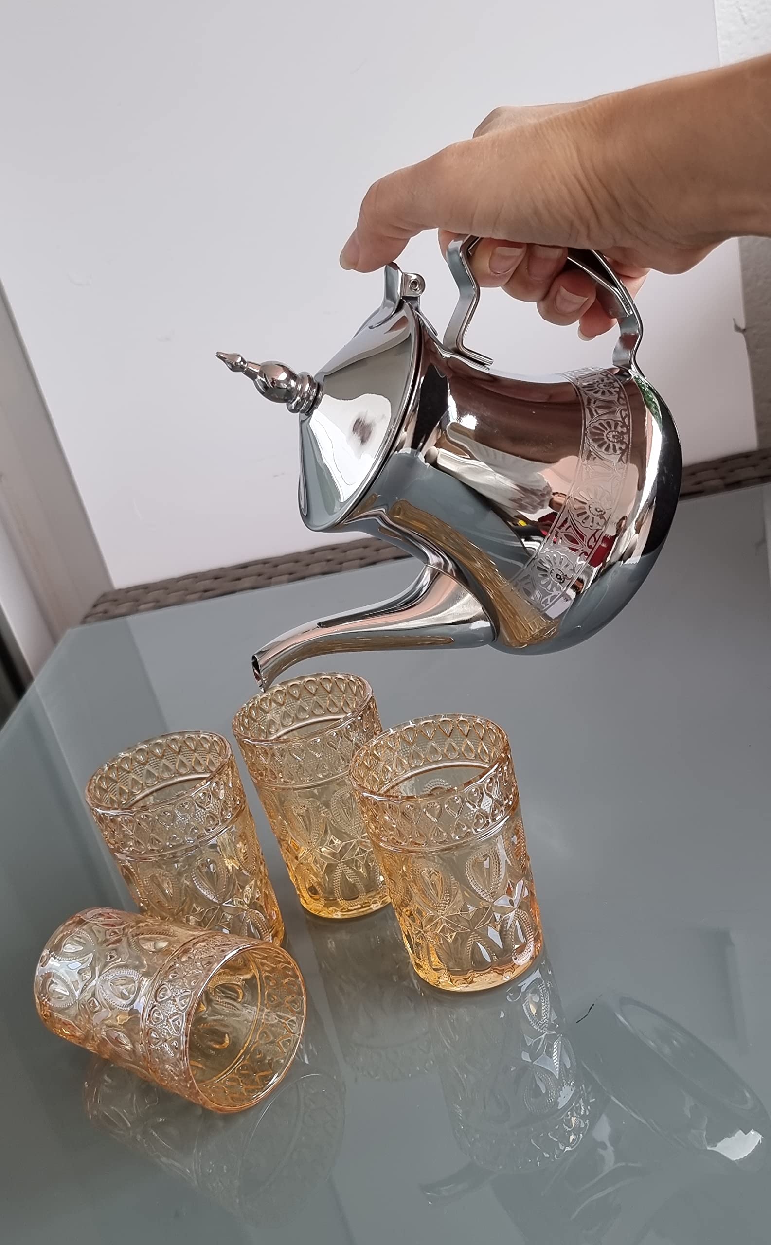 Pintinox Teiera Conica In Acciaio Inox 18/10, Capienza 1,25 Litri - 10