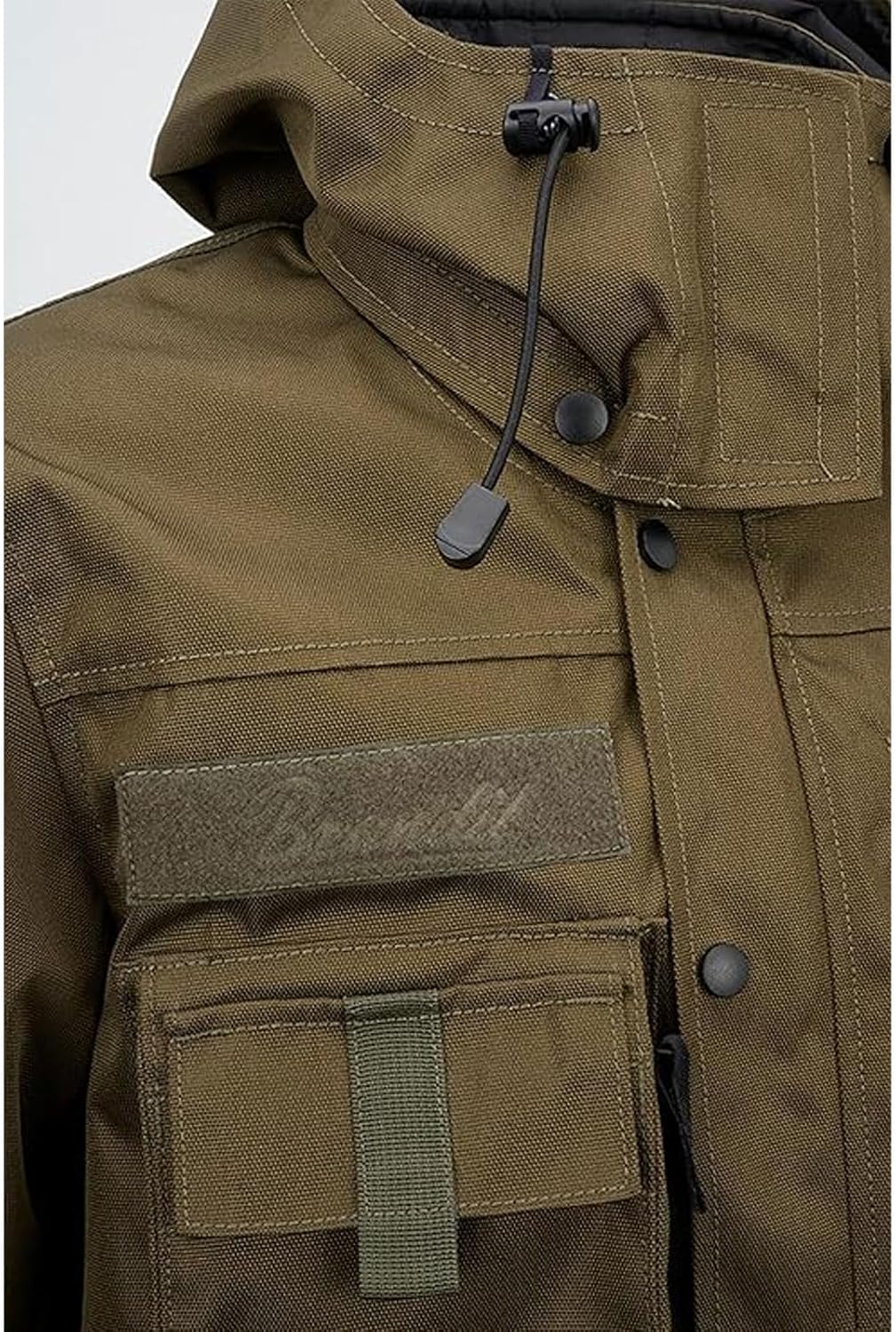 Brandit Individual Wear Men's Commando TAC Jacket - Durable Tactical Functional Outdoor Performance Jacket w/Removable Hood